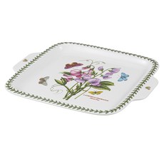 Portmeirion Botanic Garden 方形附柄盤, 1個, 方形餐盤, 植物園方柄板