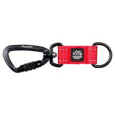 멍템 강아지 고양이 겸용 카라비너 후크 체인저, 레드, 1개