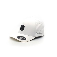 BLACK CLOVER 運動防水 SEAMLESS LUCK 1 高爾夫球帽, 白色的