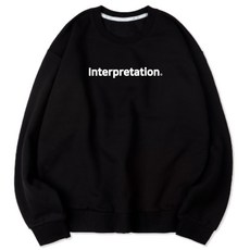 VENHIT Interpretation字母寬鬆柔軟刷毛大學T