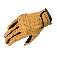 KOMINE 夏季復古皮革手套 雙手套組 GK-257, 駝色