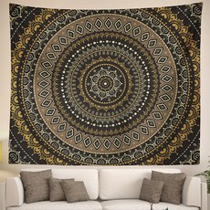 空氣感曼陀羅圖案掛布, J款