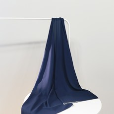 나비손길 두툼한 컬러 인터록 마감 쉬폰 원단, 82블루베리, 1개