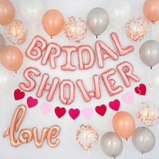 玫瑰金新娘派對家庭派對套組, 混合色, 1套