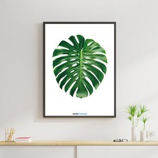 Beyond Furnishing布海報A05棉10支龜背芋+圖釘 2入, 1個