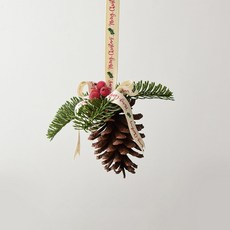 Sonnyo 松果聖誕室內裝飾, 11 原始象牙白, 1個