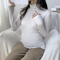 언헤브 슬림 터틀넥 임부 티셔츠