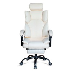 체어포커스 뉴에포나 헤더형 리클라이너 침대형 게이밍 의자, 아이보리