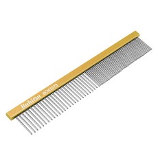 바비온 반려동물 정전기 방지 미니 페이스 콤 130 x 22 mm BCM1679, 골드, 1개