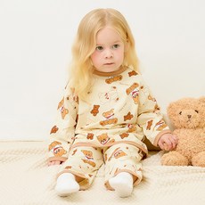 몰리멜리 아동용 베어바이브 실내 상하의 세트