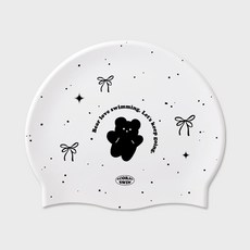 어코랄 실리콘 제작 수영모, 1개, 쿠앤크베어