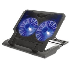 laaon 저소음 듀얼 노트북 쿨링패드 ITB-NC2, 블랙, 1개