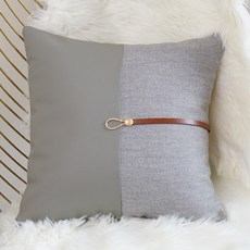 모먼트 가죽 벨트 쿠션 CJ-MA33, 혼합색상