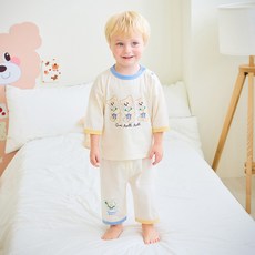 mollimelli friends 花束熊七分袖家居服上下套裝
