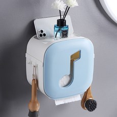 JCP 浴室音符掛式面紙盒, 藍色