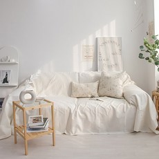 메종텍스타일 체인지 린넨코튼 소파커버, 아이보리, 1개