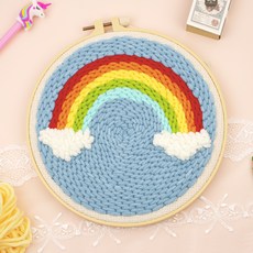 Artjoy DIY俄羅斯刺繡+鉤針組, 1套, 小彩虹