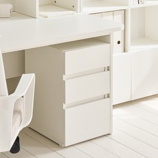 아이엔지홈 플레인 서랍장 고객직접설치, 화이트, 3단