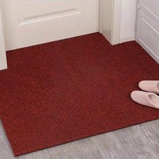 네이처뮤트 미끄럼 방지 코일 현관매트, 레드, 1개