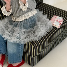 BabyMax 兒童泡泡網紗層次蛋糕裙