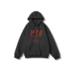 AOULS 男性寬鬆版 1998 字母運動連帽衫 W6219