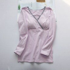 棉質交叉V領哺乳T恤