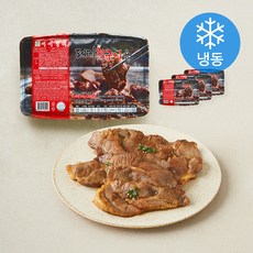 왕조실록 서서갈비 양념 돼지 왕구이용 (냉동), 600g, 4개