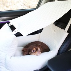 CHOCOPET house 狗狗汽車座椅 + 遮陽罩組合, 1套, 象牙白