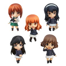 Good Smile Nendoroid Girls & Panzer Yukiari Miho Saori Mako Hana公仔 5種組, 1套