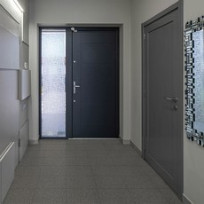 現代Sheet 簡易DIY塗層自黏式地板裝飾磚 JL-5200 12入, 1個, 煙灰色水磨石(JL-52007)