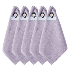 From Cotton 30 支純棉公主印花環形毛巾, 5個, 紫茉莉公主
