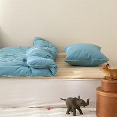 maatila 素色高密度孩童純棉棉被+枕頭套組, Forest