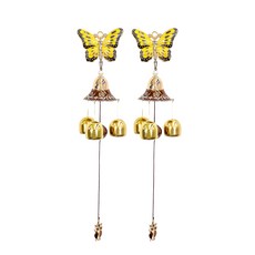 Kairos 蝴蝶門鈴 2入, 金色(黃色)