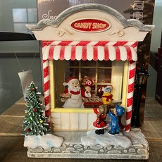 Marsh Marigold 聖誕老人糖果店音樂盒 23公分, 混合色, 16 x 10 x 23 公分, 1個