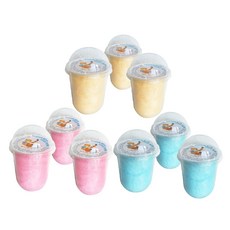 spidercandy 蜂蜜棉花糖組 粉色+藍色+黃色, 9入, 10g