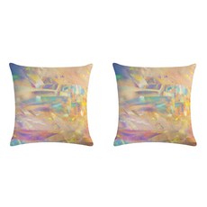 璀璨閃耀水晶極光雷射抱枕套 2入