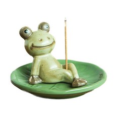 Boxhill 悠閒青蛙線香座托盤組 A, 綠色