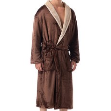 柔軟的財富象徵浴袍 XL, 棕色, 1個