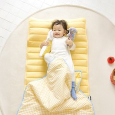 쁘리엘르 데일리체크 워싱 낮잠이불 풀세트, 허니옐로우