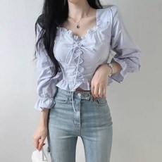 德芙洛商務 女款浪漫柔軟綁帶設計亮點長袖襯衫