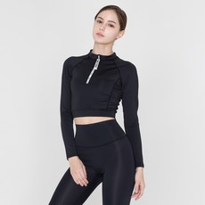 NAYA STYLE 女款瑜珈服短版半拉鍊 KYG-56