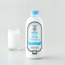 새미촐 무항생제 인증 제주 저지방 우유, 1개, 900ml