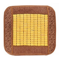 夏季透氣竹片坐墊, 咖啡色