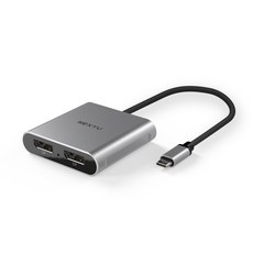 넥스트유 USB-C to DUAL DP 멀티 디스플레이 어댑터, 1개