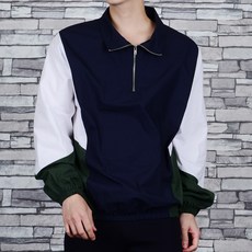 Townclo 男款N復古配色寬鬆版防風套頭衫