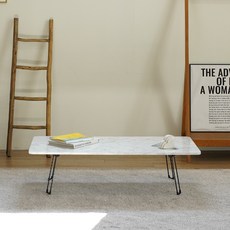 슈에뜨메종 LPM 솔리드 라운드 접이식 튼튼 테이블, 비앙코