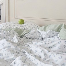러움 슬립모먼트 스프링브리즈 고밀도 사계절 이불커버, SS 이불커버 단품, 베개커버 구매안함, 애플 민트