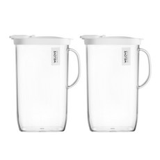 WELOVE 長方形冷水壺 1.5L 2入組, White, 2個
