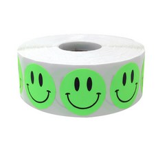 Simply&微笑讚美貼紙 500入, 發光的綠色, 1個
