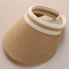 HANNAL RIBON 孩童用簡約草編遮陽帽